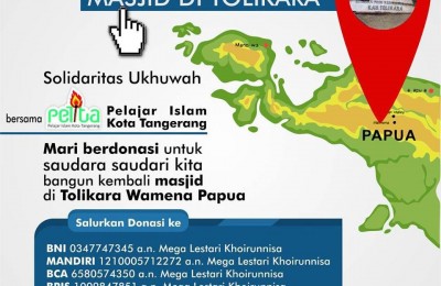 Bangun Kembali Masjid Di Tolikora - Pelajar Islam